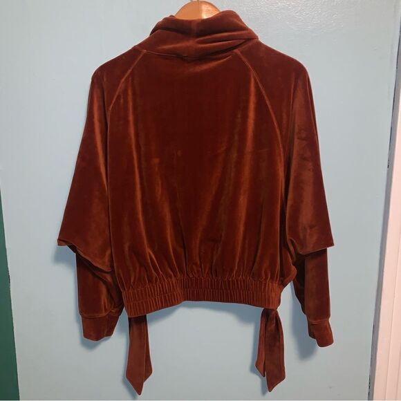 Anthropologie Daily Practice Velvet Pullover Small - Picture 4 of 5